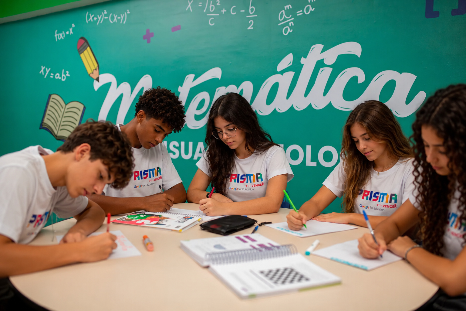 Estudantes desenvolvendo raciocínio matemático